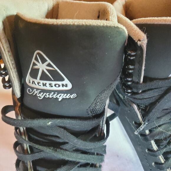 Jackson Mystique Mens Size 7 Figure Skates Black w/ Mark II Blades Ice Skating main image 13